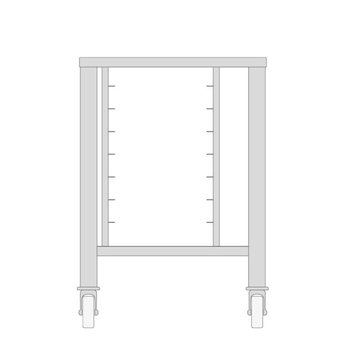 Rattadega laud aurutajale 5X 2/3 GN - Image 1
