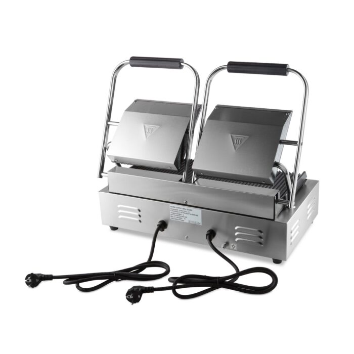 Kontaktgrill – sooniline – kahekordne grillplaat – 2 x 22 cm - Image 4