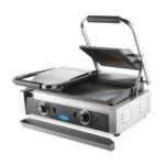 Kontaktgrill – sooniline – kahekordne grillplaat – 2 x 22 cm - Image 8