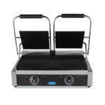 Kontaktgrill – sooniline – kahekordne grillplaat – 2 x 22 cm - Image 2