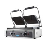 Kontaktgrill – sooniline – kahekordne grillplaat – 2 x 22 cm - Image 6