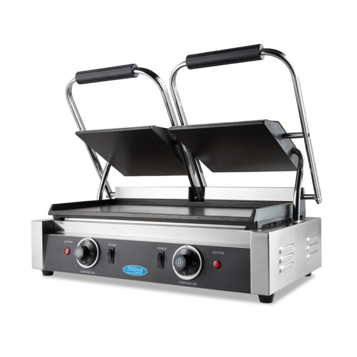 Kontaktgrill – sile – kahekordne grillplaat – 2 x 22 cm - Image 1