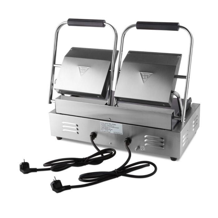 Kontaktgrill – sile – kahekordne grillplaat – 2 x 22 cm - Image 4