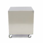 Roostevabast terasest masinalaua – 60 x 60 cm – kandevõime 120 kg – ratastel - Image 3