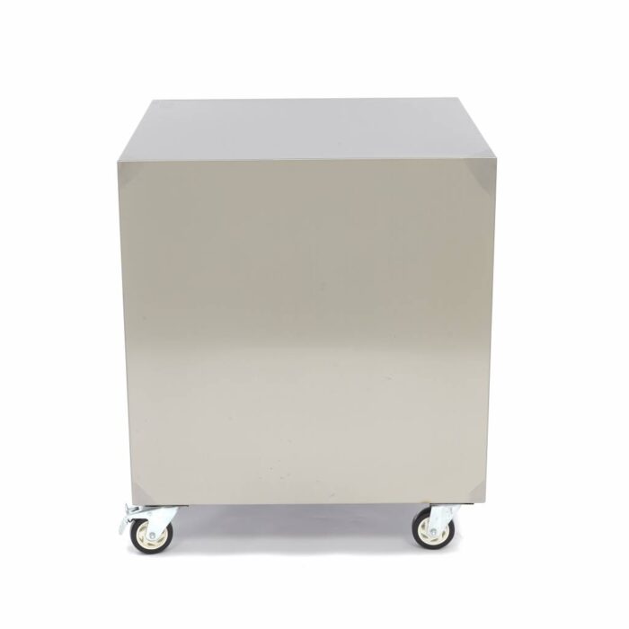 Roostevabast terasest masinalaua – 60 x 60 cm – kandevõime 120 kg – ratastel - Image 3