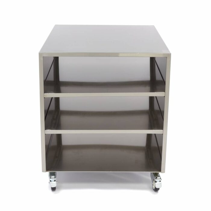 Roostevabast terasest masinalaua - 60 x 80 cm - kandevõime 120 kg - ratastel - Image 2