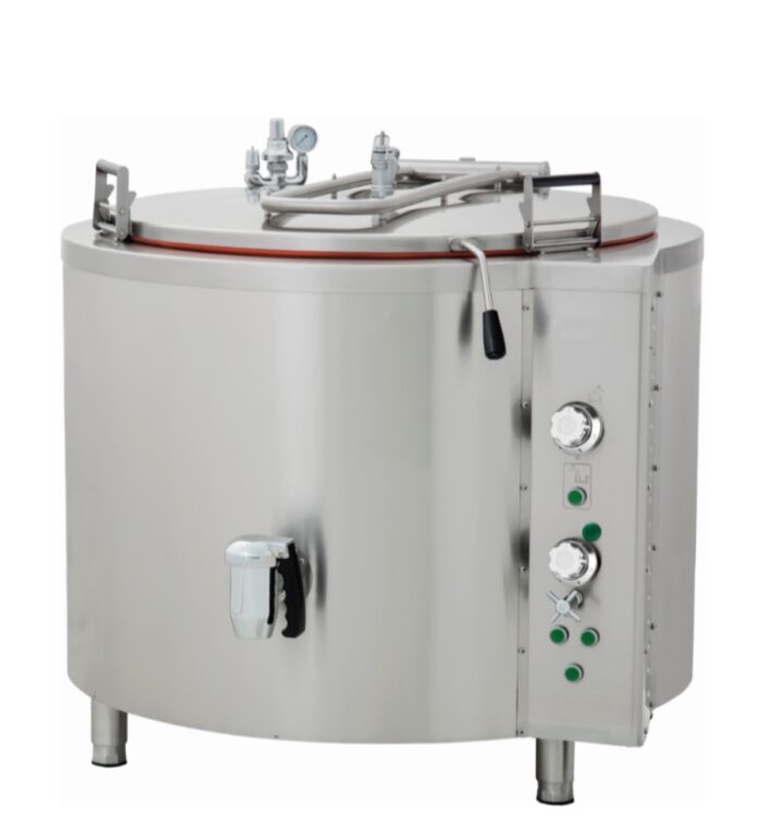 Keedupann - 550 l - 130 x 143,6 cm - kaudne - elektriline - 400 V - Image 1