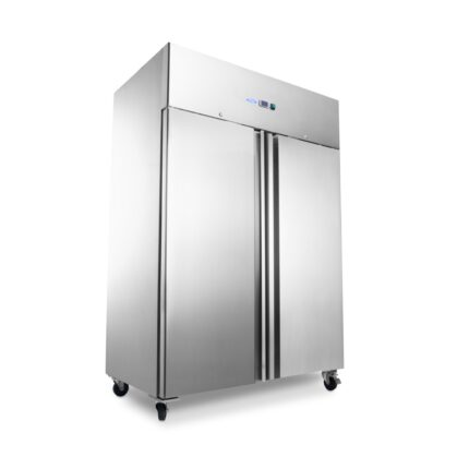 Külmkapp – 1400 l – 6 reguleeritavat riiulit (2/1 GN) – ratastel – roostevaba teras