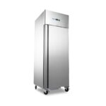 Külmkapp – 600 l – 3 reguleeritavat riiulit (2/1 GN) – roostevaba teras – ratastel