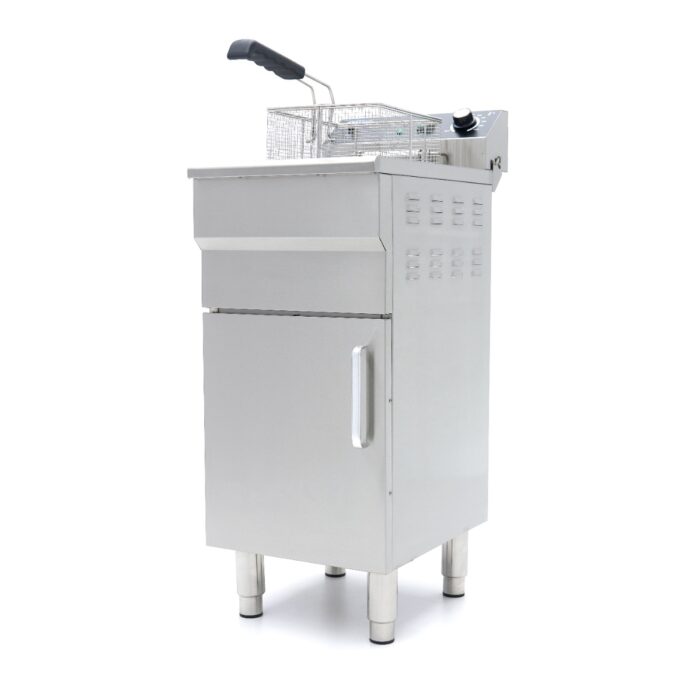 Friteerimismasin – 16 l – 1 korv – äravoolukraani ja alusega – 230 V - Image 2