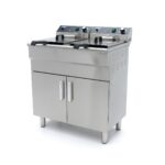Fritüür – 2 x 16 l – 2 korvi – äravoolukraani ja alusega – 230 V