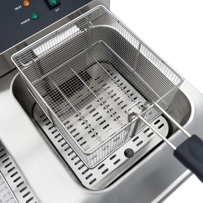 Fritüür – 2 x 16 l – 2 korvi – äravoolukraani ja alusega – 230 V - Image 13