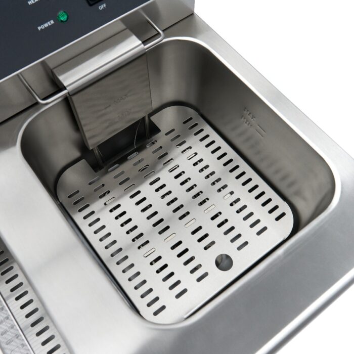Fritüür – 2 x 16 l – 2 korvi – äravoolukraani ja alusega – 230 V - Image 12