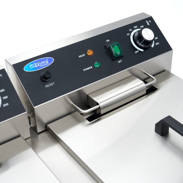 Fritüür – 2 x 16 l – 2 korvi – äravoolukraani ja alusega – 230 V - Image 7