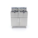 Fritüür – 2 x 16 l – 2 korvi – äravoolukraani ja alusega – 230 V - Image 3
