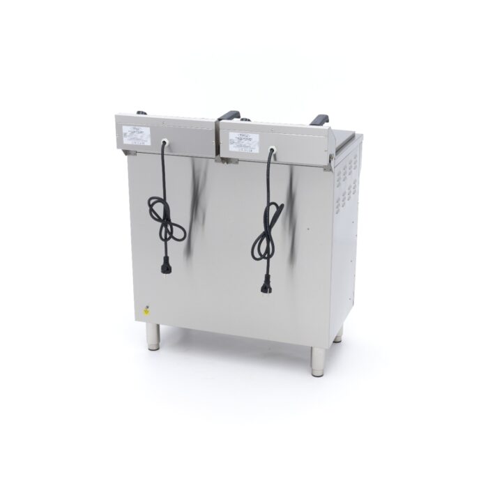 Fritüür – 2 x 16 l – 2 korvi – äravoolukraani ja alusega – 230 V - Image 6