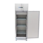 Külmkapp – 400 l – 3 reguleeritavat riiulit – roostevaba teras – ratastel - Image 4