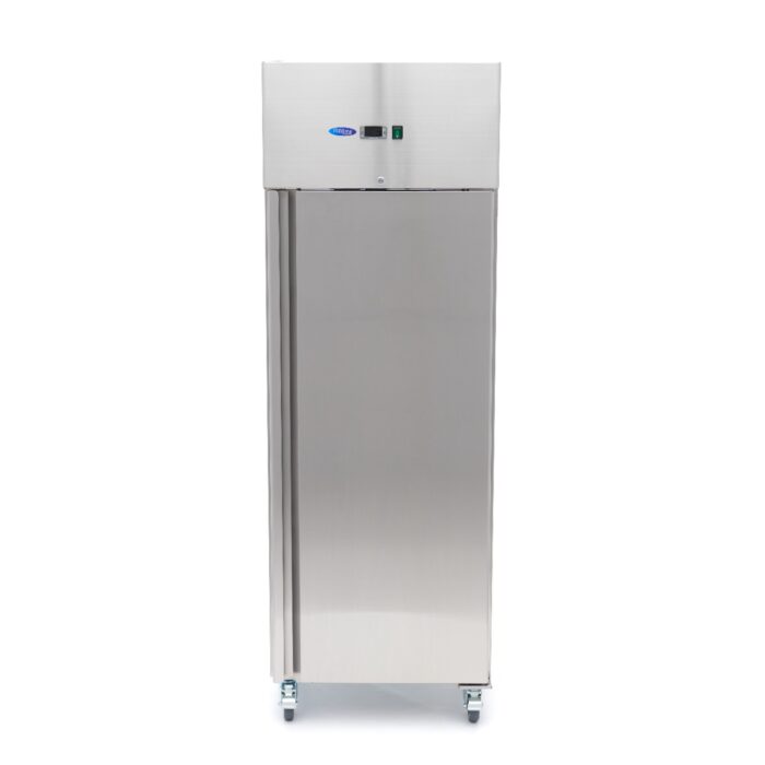 Külmkapp – 400 l – 3 reguleeritavat riiulit – roostevaba teras – ratastel - Image 3