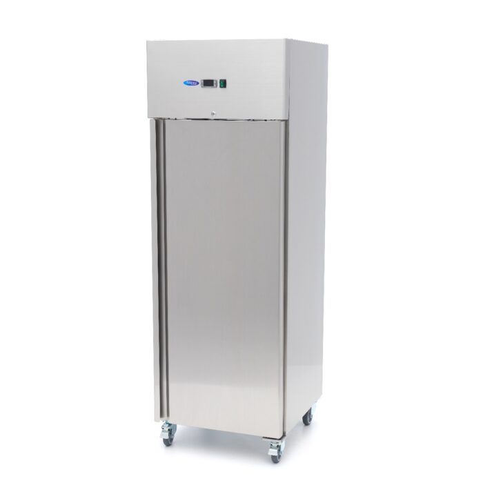 Külmkapp – 400 l – 3 reguleeritavat riiulit – roostevaba teras – ratastel - Image 5