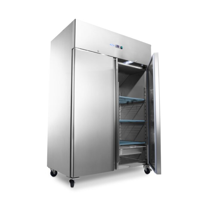 Külmik – 1200 l – 6 reguleeritavat riiulit (2/1 GN) – ratastel – roostevaba teras - Image 2
