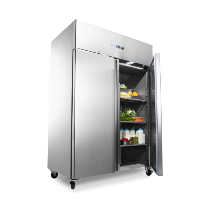 Külmik – 1200 l – 6 reguleeritavat riiulit (2/1 GN) – ratastel – roostevaba teras - Image 5