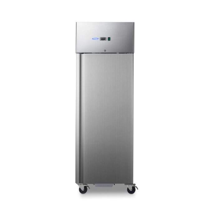 Külmkapp – 600 l – 3 reguleeritavat riiulit (2/1 GN) – roostevaba teras – ratastel - Image 3