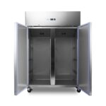 Külmik – 1200 l – 6 reguleeritavat riiulit (2/1 GN) – ratastel – roostevaba teras - Image 7