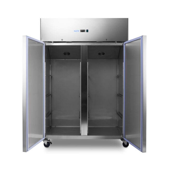 Külmik – 1200 l – 6 reguleeritavat riiulit (2/1 GN) – ratastel – roostevaba teras - Image 7