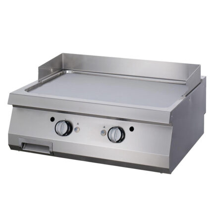 Premium-grillplaat – sile kroom – kahekordne – sügavus 90 cm – elektriline