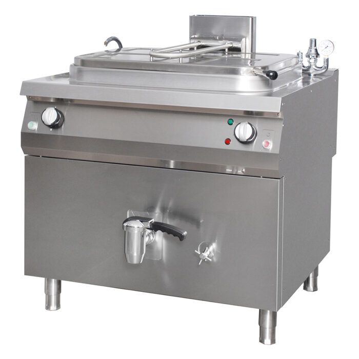 Premium keedupann – 265 l – kaudne – sügavus 90 cm – gaas - Image 1