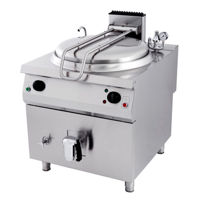 Premium keedupann – 160 l – kaudne – sügavus 90 cm – gaas - Image 1