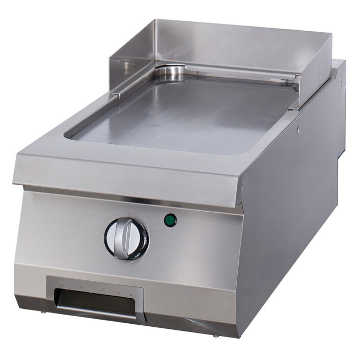 Premium-grillplaat – sile kroom – üheosaline – sügavus 90 cm – gaas - Image 1