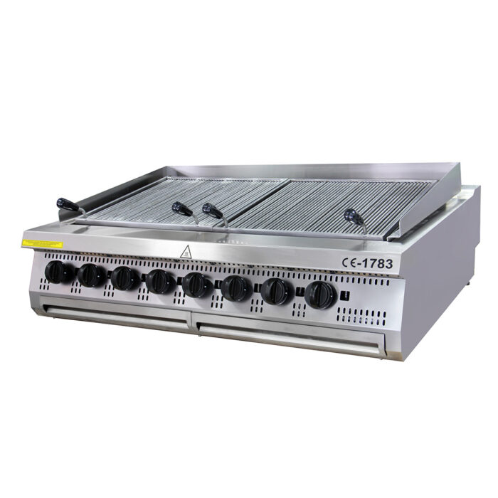 Premium-kõrgkuumutusgrill – 8 tsooni – kolmekordne seade – sügavus 90 cm – gaas - Image 1
