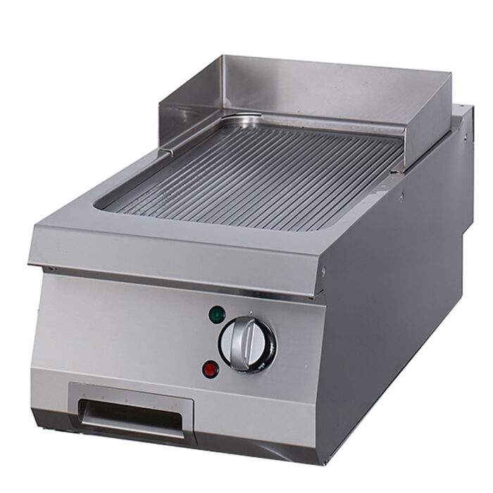 Premium-grillplaat – sooniline kroom – üksikseade – sügavus 90 cm – elektriline - Image 1