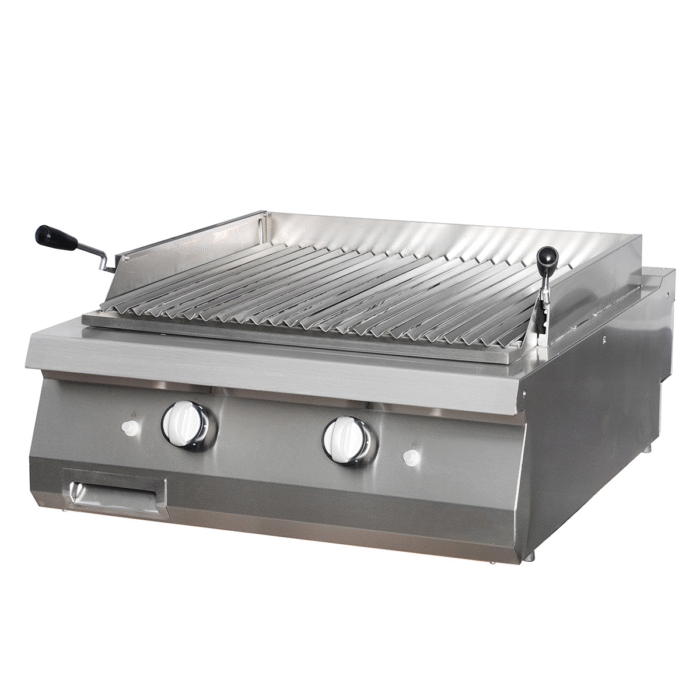 Premium laavakivigrill – kahekordne – sügavus 90 cm – gaas - Image 1