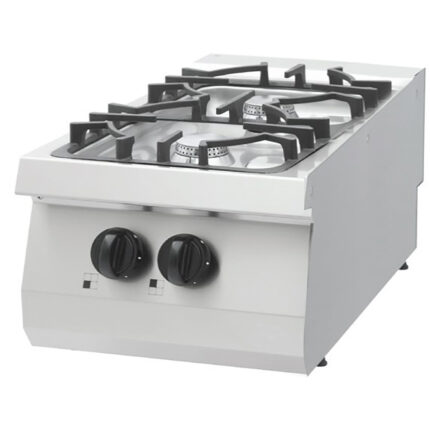 Raskete tööde pliit – 2 põletit – üheosaline – sügavus 70 cm – 13,5 kW – gaas