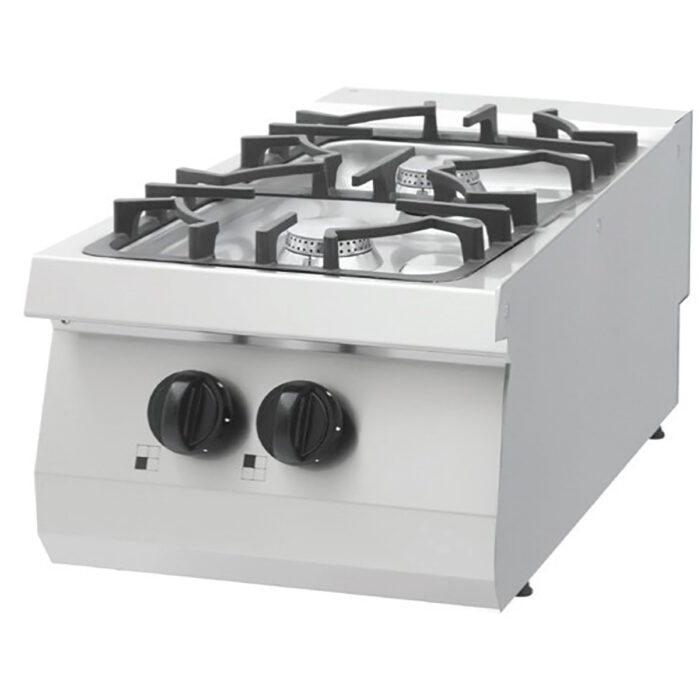 Raskete tööde pliit – 2 põletit – üheosaline – sügavus 70 cm – 13,5 kW – gaas - Image 1