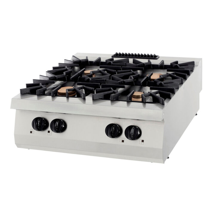 Premium-pliit – 4 põletit – kahekordne – sügavus 90 cm – gaas - Image 1
