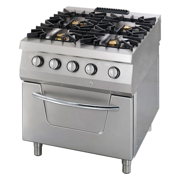 Premium pliit – 4 põletit – kaheosaline – sügavus 90 cm – gaas - Image 1