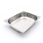 Gastronormi konteiner – 1/2 GN – sügavus 6,5 cm – roostevaba teras – perforeeritud