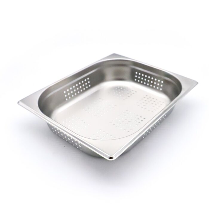 Gastronormi konteiner – 1/2 GN – sügavus 6,5 cm – roostevaba teras – perforeeritud - Image 1
