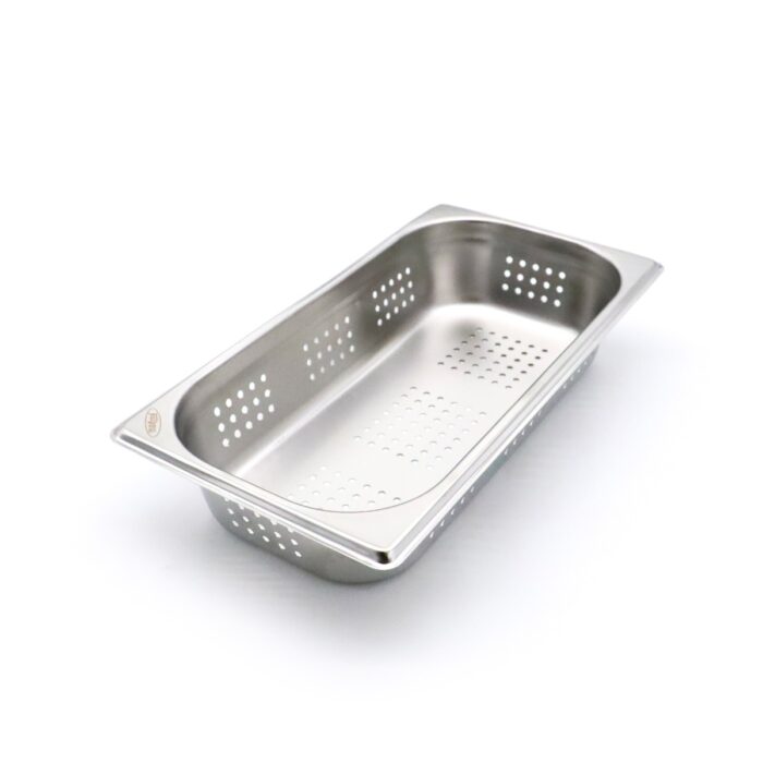 Gastronormi konteiner – 1/3 GN – sügavus 6,5 cm – roostevaba teras – perforeeritud - Image 1