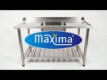 Nõudepesumasina laud – 140 x 75 cm – paremal – valamu ja tagaseinaga – koos hoiuruumiga - Image 5