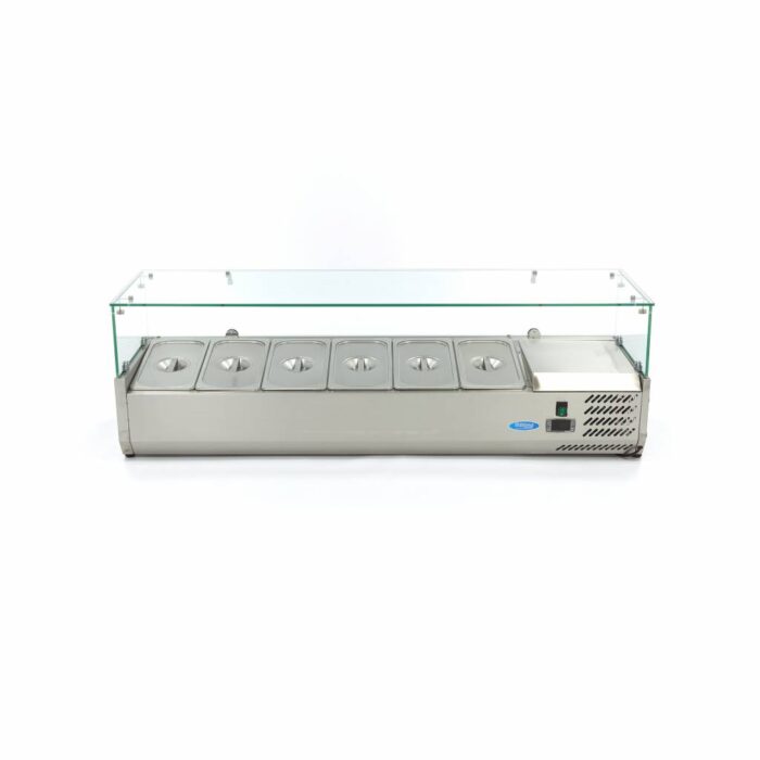 Lauapealne ettevalmistus-külmik – 140 cm – mahutab 6 x 1/3 GN - Image 2
