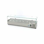 Lauapealne ettevalmistus-külmik – 140 cm – mahutab 6 x 1/3 GN