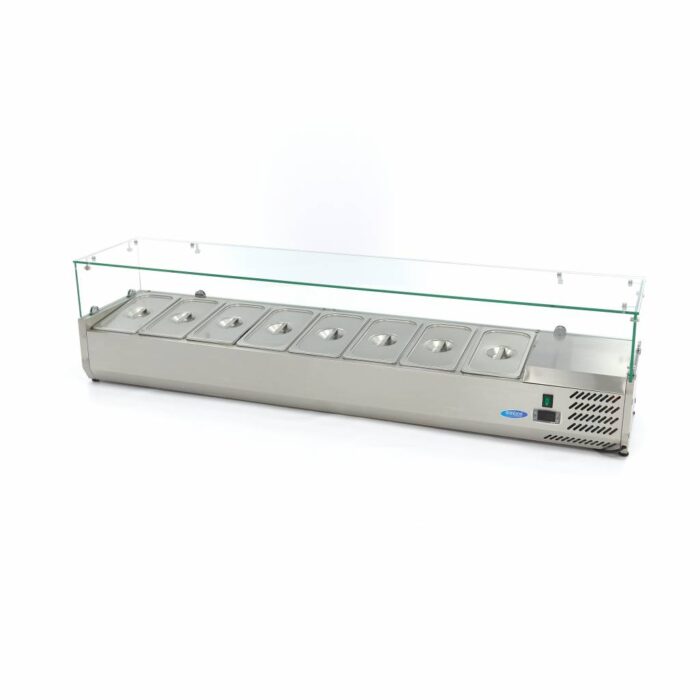 Lauapealne ettevalmistus-külmik – 180 cm – mahutab 8 x 1/3 GN - Image 1