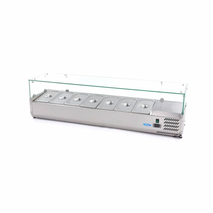 Lauapealne ettevalmistus-külmik – 160 cm – mahutab 7 x 1/3 GN - Image 1