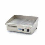 Grillplaat – pooleldi sooniline – 55 cm – koos tilgakogujaga