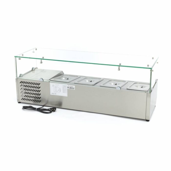 Lauapealne ettevalmistus-külmik – 120 cm – mahutab 4 x 1/3 GN - Image 4