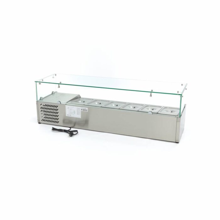 Lauapealne ettevalmistus-külmik – 140 cm – mahutab 6 x 1/3 GN - Image 4